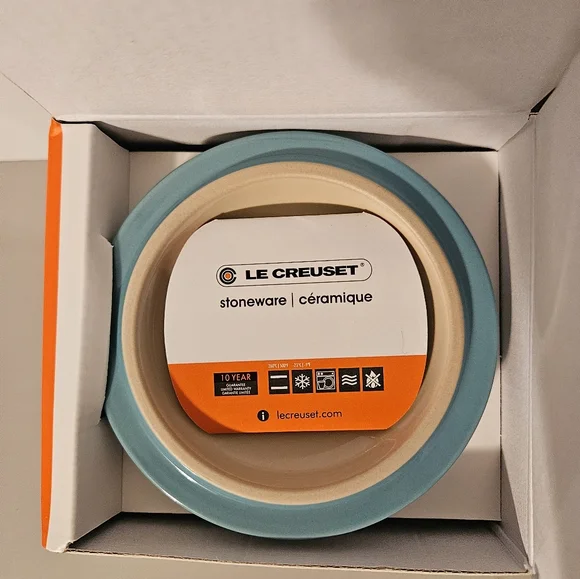 NIB Le Creuset Turquoise Mini Cocotte 10cm - Picture 14 of 16